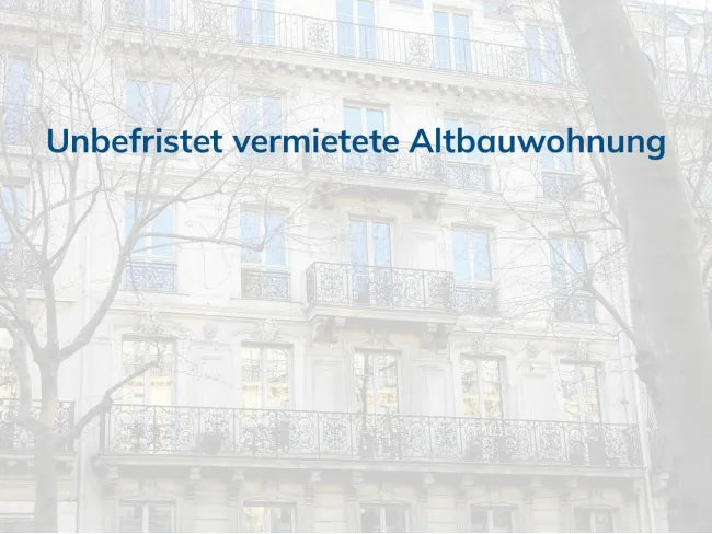 Unbefristet vermietete Altbauwohnung mit Garten - Titelbild