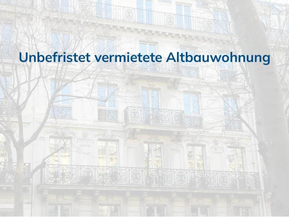 Unbefristet vermietete Altbauwohnung mit Garten - Titelbild