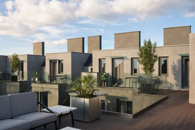 Exklusive Dachgeschosswohnungen mit Terrasse – Erstbezug über den Dächern Wiens - Titelbild