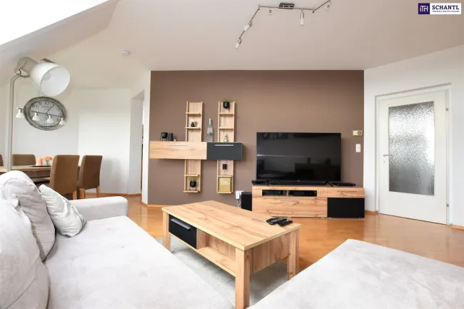 Cool den Sommer genießen! Perfekt aufgeteilte 3-Zimmer Dachgeschoßwohnung in Wien-Nähe mit Blick Richtung Schneeberg zu vermieten! - Bild