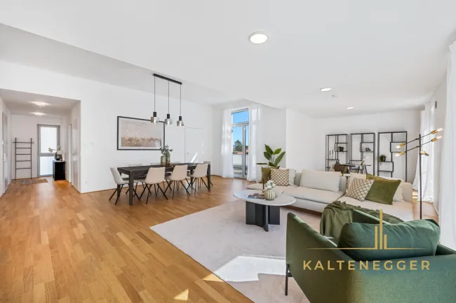 Exklusive Alleinlage im Dachgeschoss: 185 m² Penthouse mit 78 m² Terrassen – ohne Dachschrägen - Titelbild