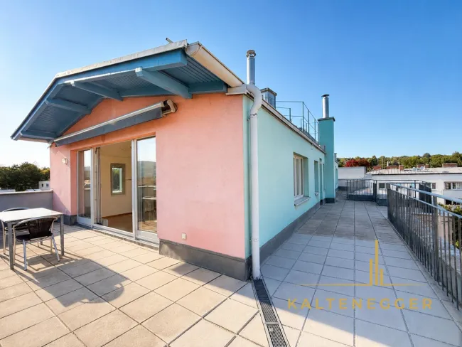 Eckbereich der L-förmigen Terrasse