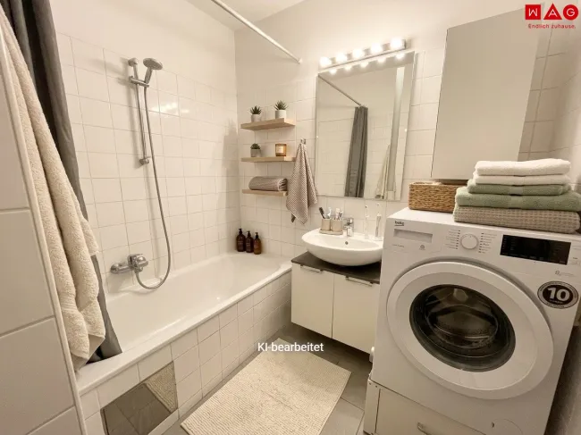 KI generiertes Badezimmer