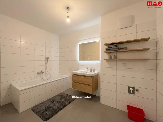 Möblierungsvorschlag Badezimmer KI generiert