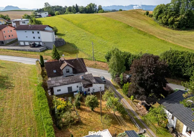 Drohnenansicht Grundstücksgröße 917 m²
