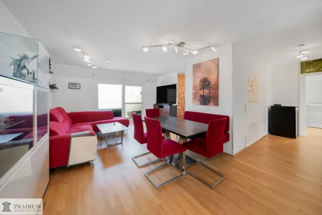 Neubau-Komfort pur: 108 m² Dachgeschoßwohnung mit Top-Ausstattung und mit Sonnenterrasse im 23. Bezirk - Titelbild