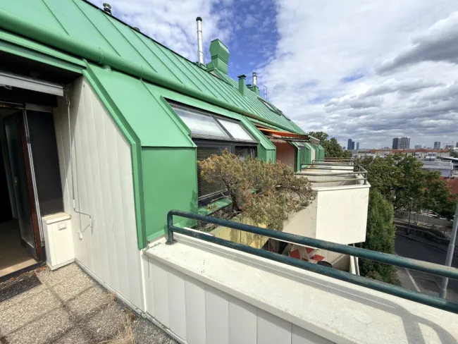 Dachterrasse 1 vor Schlafzimmer