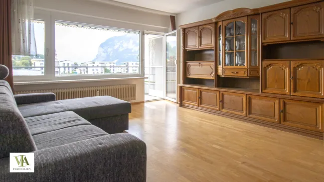 Gut geschnittene 3,5-Zimmer-Wohnung mit Balkon (Wohnfläche insg. ca. 65 m²) samt Garagenbox in Völs zu verkaufen - Bild