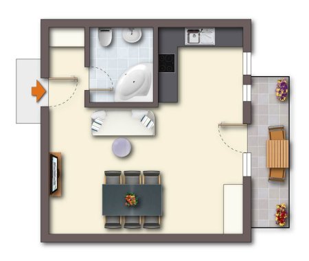 Rum: Helle Anlegerwohnung mit sonnigem, hofseitigem Südwestbalkon, Gemeinschaftsgarten und langfristiger Vermietung