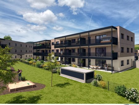 Bereits in Bau: Moderne 3-Zimmer-Dachgeschosswohnung mit Balkon in St. Lorenz.