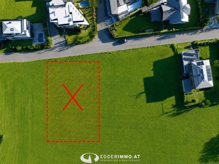 Sonniges Baugrundstück mit 902 m² attraktiver Alleinlage in Maishofen – Ortsteil Mitterhofen