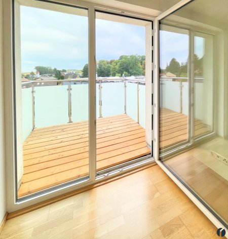 Blick vom Balkon