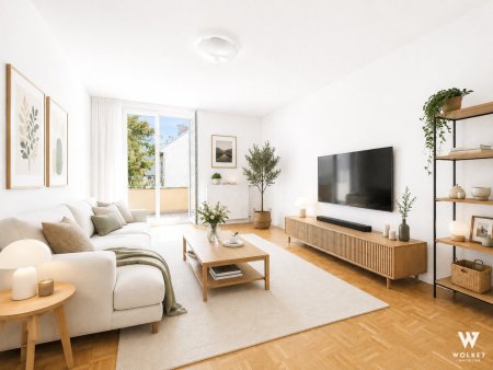Helle 2-Zimmer-Wohnung mit Balkon, Gemeinschaftsgarten & idealem Grundriss