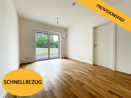 Neubau 2-Zimmer Gartenwohnung mit 128 m² Eigengarten / Loggia / Carport und KFZ-Abstellplatz in Ried im Innkreis (Top 2)