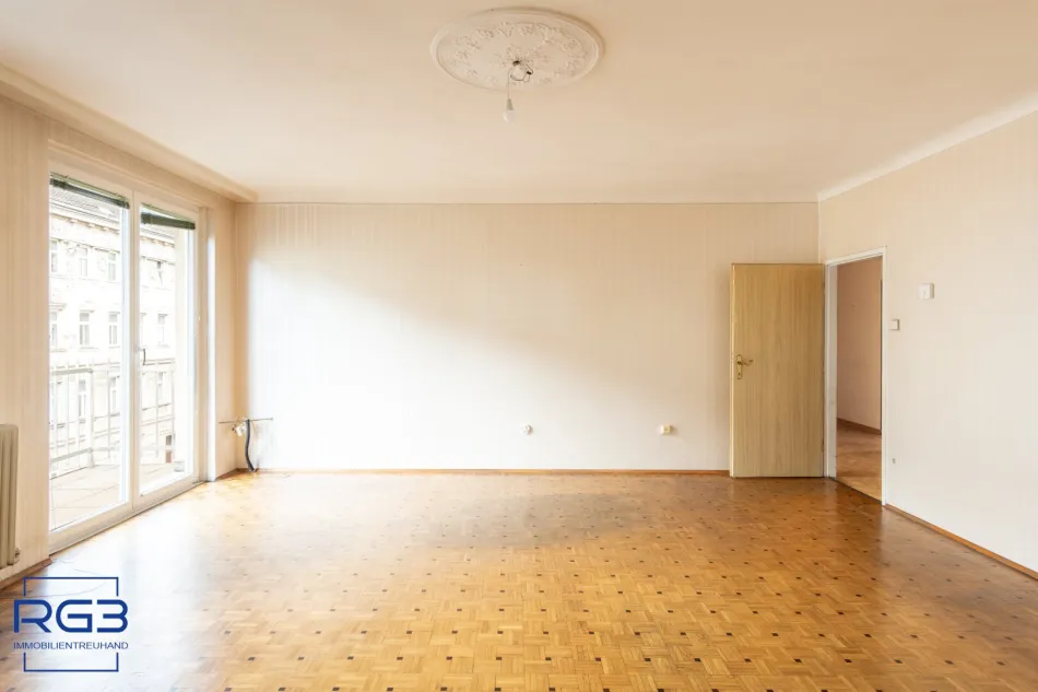 106 m² mit Balkon & Lift – großzügige Wohnung mit viel Gestaltungspotenzial - Bild