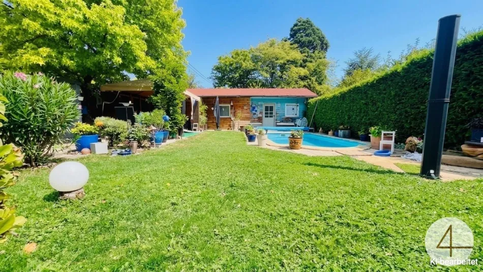 Wohnen am Mühlwasser · Einfamilienhaus mit Pool & Garten · 5 Min. zur U2 · 4 Zimmer · 128 m² · Grünruhelage in der Donaustadt - Titelbild