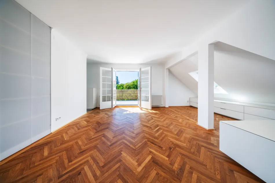 RUHE, GRÜNBLICK & TERRASSE – TRAUMHAFTE 2 -ZIMMER DACHGESCHOSSWOHNUNG IN HIETZING - Bild