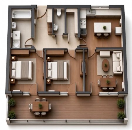 Neuwertige 3 Zimmer Traumwohnung mit sehr großer Terrasse