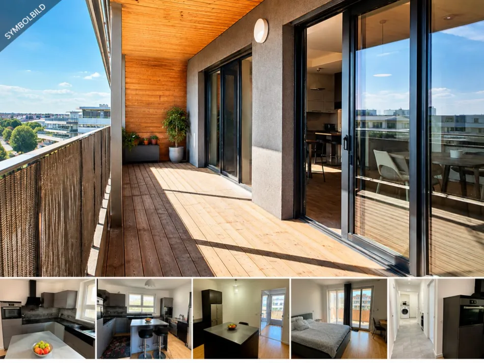 Neuwertige 3 Zimmer Traumwohnung mit sehr großer Terrasse - Titelbild