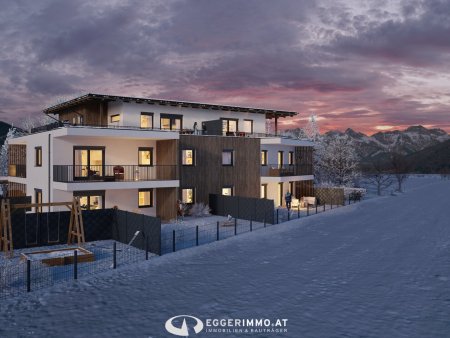 "Green Base" - Wohnen im Grünen, Neubau 2-Zimmerwohnung, großer Balkon, ausgezeichnete Lage in Maishofen