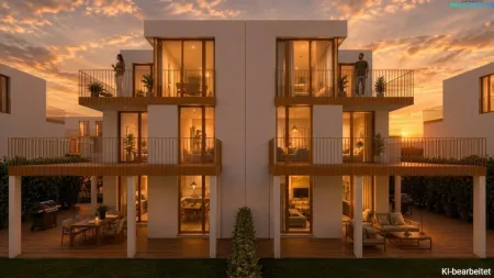 Logenplatz über den Weinbergen: Luxus-Doppelhaus am Ölberg mit Panoramablick über Wien.