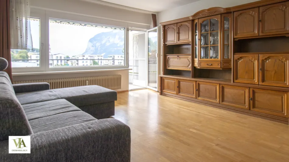 Gut aufgeteilte 3,5-Zimmer-Wohnung mit Balkon (Wohnfläche insg. ca. 65 m²) samt Garagenbox in Völs zu verkaufen - Bild
