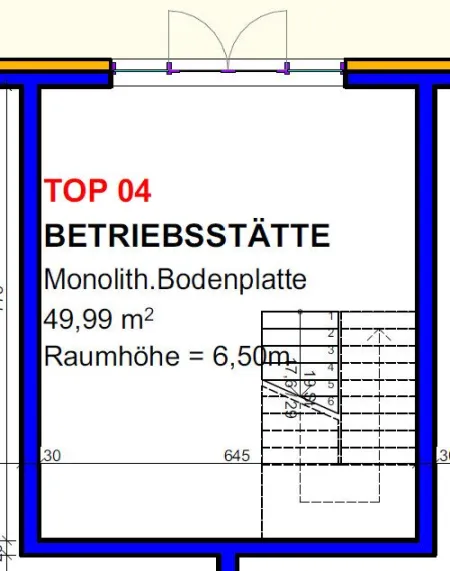 Betriebs-/ Büro-/ Produktion-/ Lagerflächen zwischen ca. 50 - 308 m² Fläche für Start-Ups und Gewerbebetriebe im Grünwallpark Ansfelden zu vermieten (Top 04) - Bild