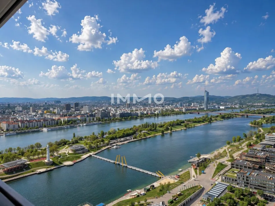 ERSTBEZUG Studio-Apartment: Sonnenuntergang inklusive – Direkt bei der U1 Donauinsel - Titelbild