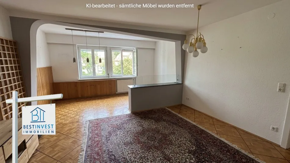 Attraktive 4-Zimmer-Wohnung mit Balkon, Carport und großem Keller - Bild