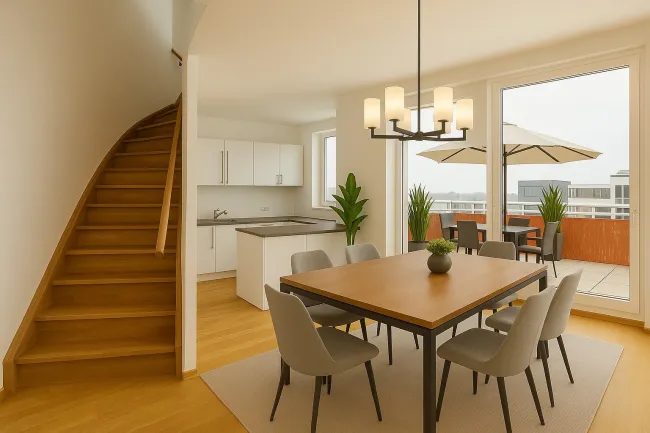 ***ERSTBEZUG - LUXUS PENTHOUSE / 4 ZIMMER, 4 TERRASSEN & TIEFGARAGE*** - Bild