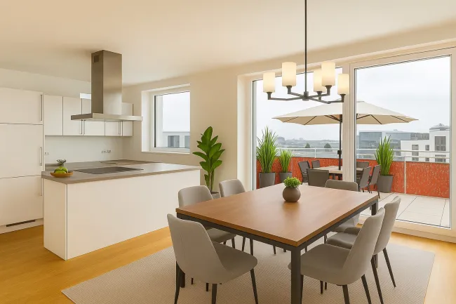 ***ERSTBEZUG - LUXUS PENTHOUSE / 4 ZIMMER, 4 TERRASSEN & TIEFGARAGE*** - Bild