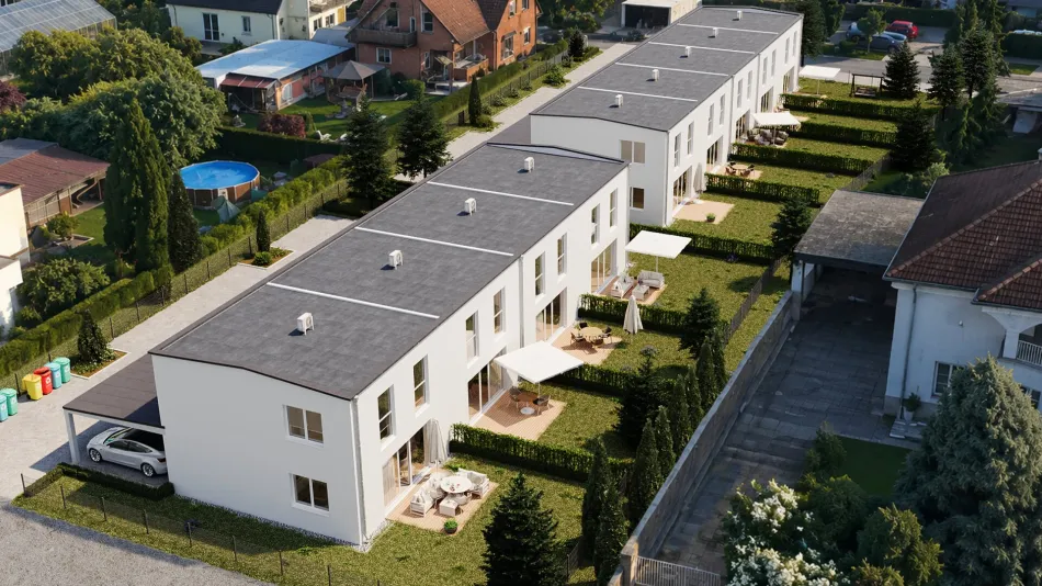 Reihenweise Grün - 9 Reihenhäuser mit Garten in Klagenfurt - Bild