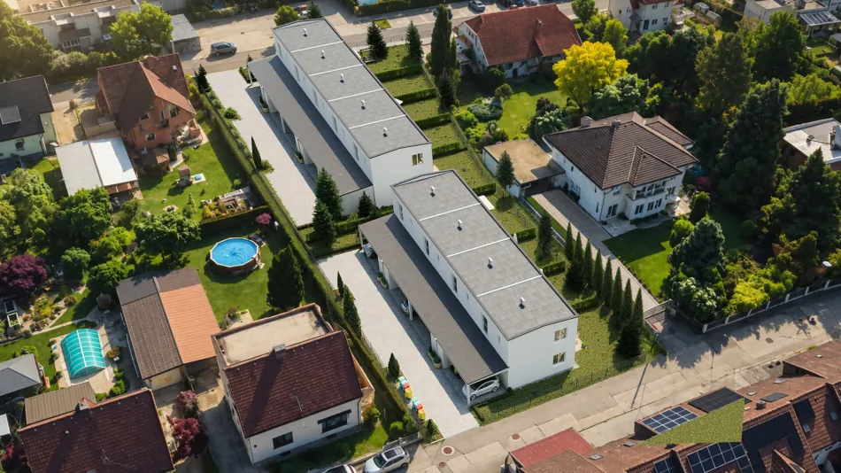 Reihenweise Grün - 9 Reihenhäuser mit Garten in Klagenfurt - Titelbild