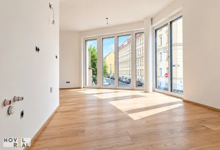 NEU | Exklusive Aktion – Küche inklusive | Jetzt sichern! "DONAU PERLE" Exklusiver Erstbezug in Wien: Stilvolle 2-Zimmer-Wohnung mit Balkon in Toplage!