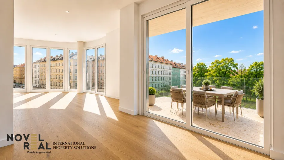 NEU | Exklusive Aktion – Küche inklusive | Jetzt sichern! "DONAU PERLE" Exklusiver Erstbezug in Wien: Stilvolle 2-Zimmer-Wohnung mit Balkon in Toplage! - Titelbild