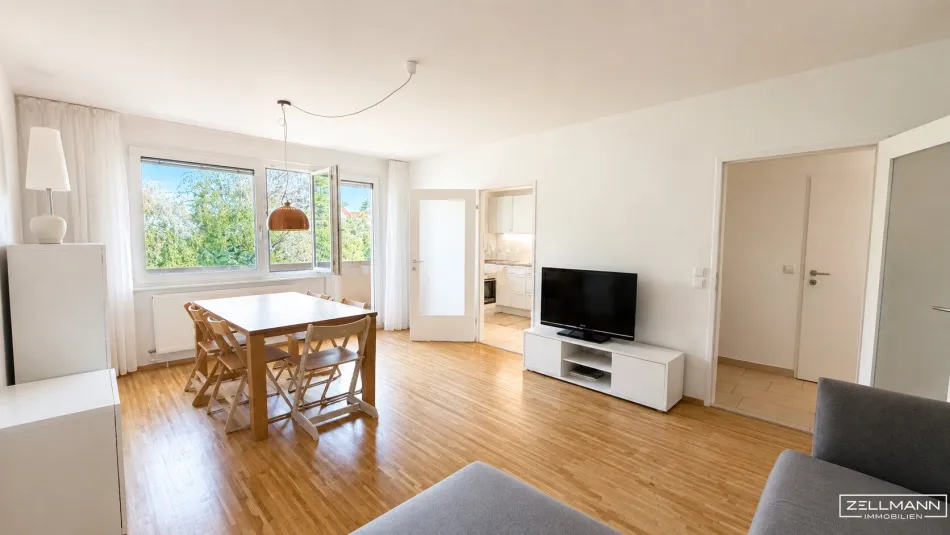 Wohnen im Grünen – gepflegte 3-Zimmer-Wohnung mit Loggia | ZELLMANN IMMOBILIEN - Titelbild