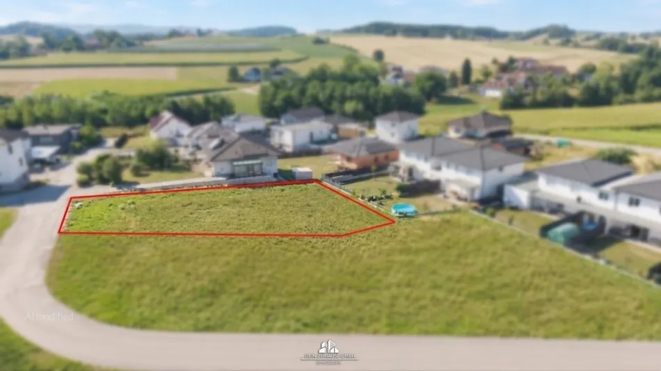 Grundstück Blick nach Norden