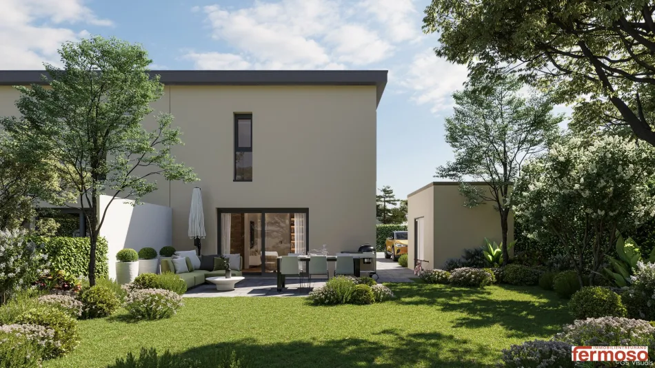 nur mehr eine Einheit frei: Moderne Doppelhaushälfte in Kottingbrunn: Ihr Erstbezug mit Garten und Terrasse in ruhiger Lage - hochwertige Bauweise und nachhaltige Energieversorgung - Bild