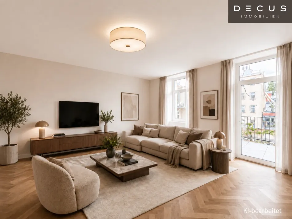 | GROSSZÜGIGE 3 ZIMMER WOHNUNG | SCHÖNER BALKON | MODERNER ERSTBEZUG | REVITALISIERTER ALTBAU | MEIDLING | - Bild