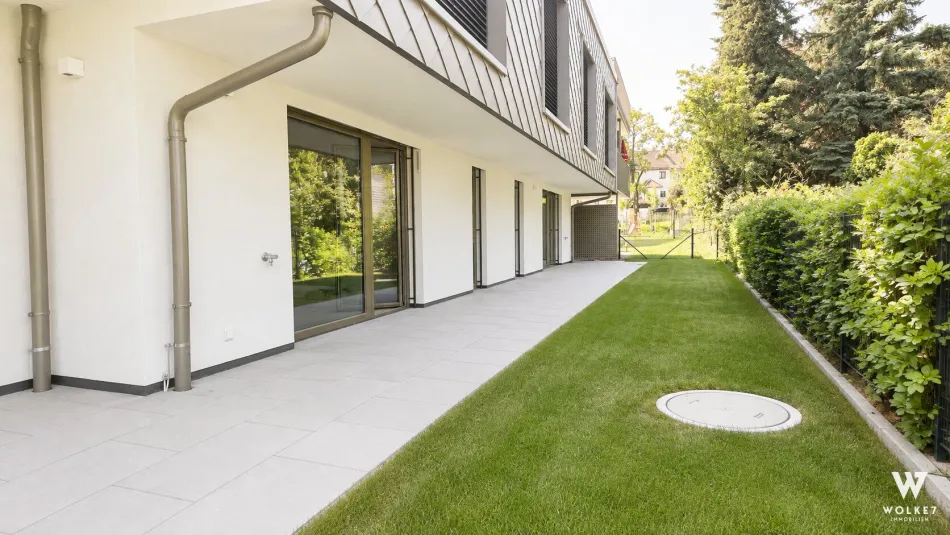 ERSTBEZUG am Wilhelminenberg: 4-Zimmer-Gartenwohnung | Fußbodenheizung & -Kühlung | Garage - Titelbild