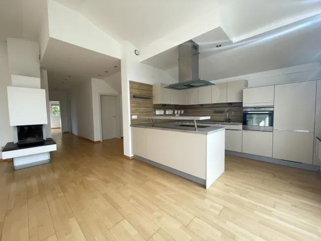 Lichtdurchflutete Dachgeschosswohnung mit 38m2 Terrasse und Fernblick ins Grüne - Bild