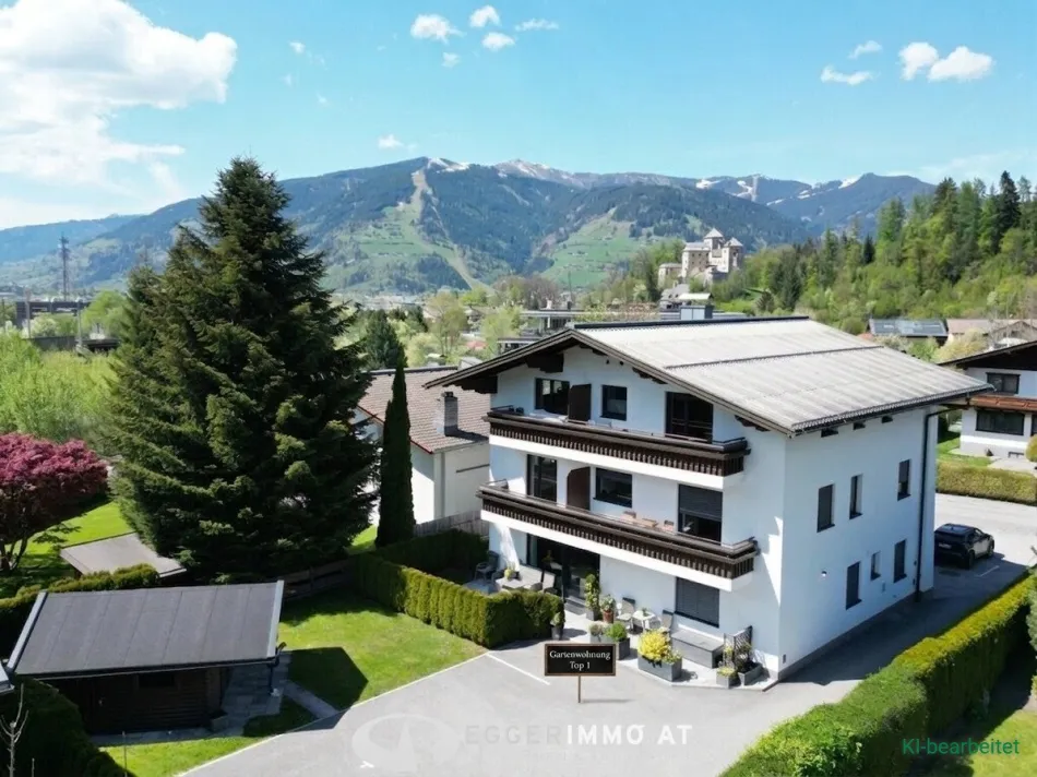Traumhafte 3-Zimmer-Gartenwohnung mit Südterrasse, Privatgarten & 3 PKW-Freistellplätzen im Herzen von Bruck - Bild