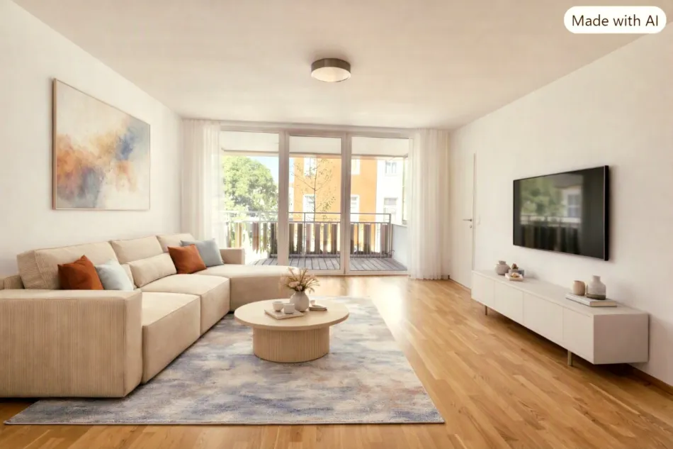 PROVISIONSFREI - MODERNE 2 ZIMMER + GROSSER BALKON - Titelbild