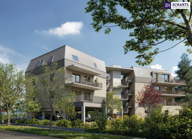 Moderne Neubauwohnung mit großer Außenfläche in Eggenberg - noch in Vorverwertungsmodus! PROVISIONSFREI! - Bild
