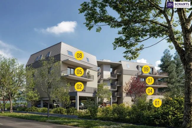 Moderne Neubauwohnung mit großer Außenfläche in Eggenberg - noch in Vorverwertungsmodus! PROVISIONSFREI! - Titelbild