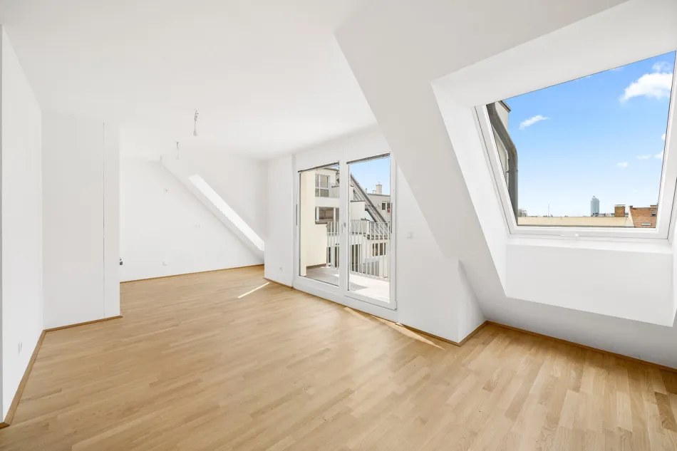 NEUBAU - 72,38 m² Dachwohnung plus 4,19 m2 Terrasse - Bild