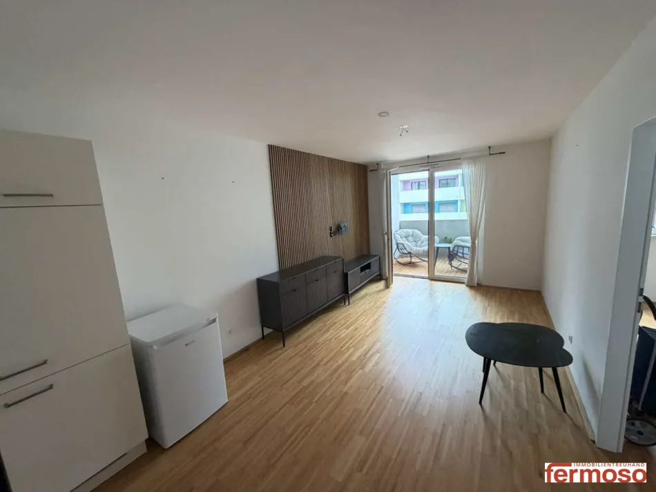 Moderne 1-Zimmer-Wohnung mit Balkon, Einbauküche & Fußbodenheizung in 1200 Wien, 999 € Miete - Bild