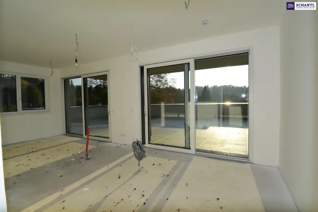 Wohnen im Grünen - Exklusive Maisonette-Neubauwohnung in Graz-Mariatrost mit modernem Komfort und idyllischer Aussicht! PROVISIONSFREI! - Bild