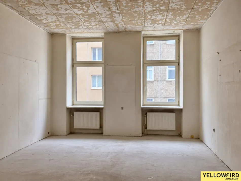 Sanierungsbedürftige 6-Zimmer-Wohnung mit Balkon in Ruhelage nahe Belvedere I Sanierungsbedürftig - Titelbild