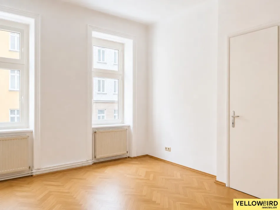 Helle 3-Zimmer-Wohnung mit Balkon in Ruhelage nahe Belvedere mit hohem Sanierungspotential - Bild